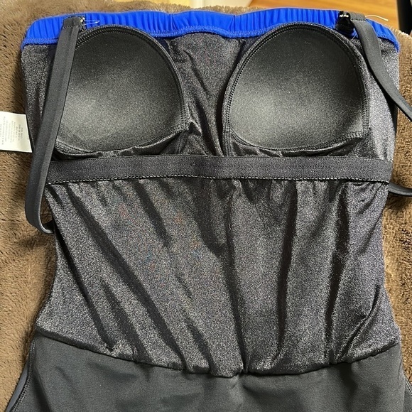 NWOT MAXINE OF HOLLYWOOD Royal and Black One Piece Sz 8 - Picture 6 of 11